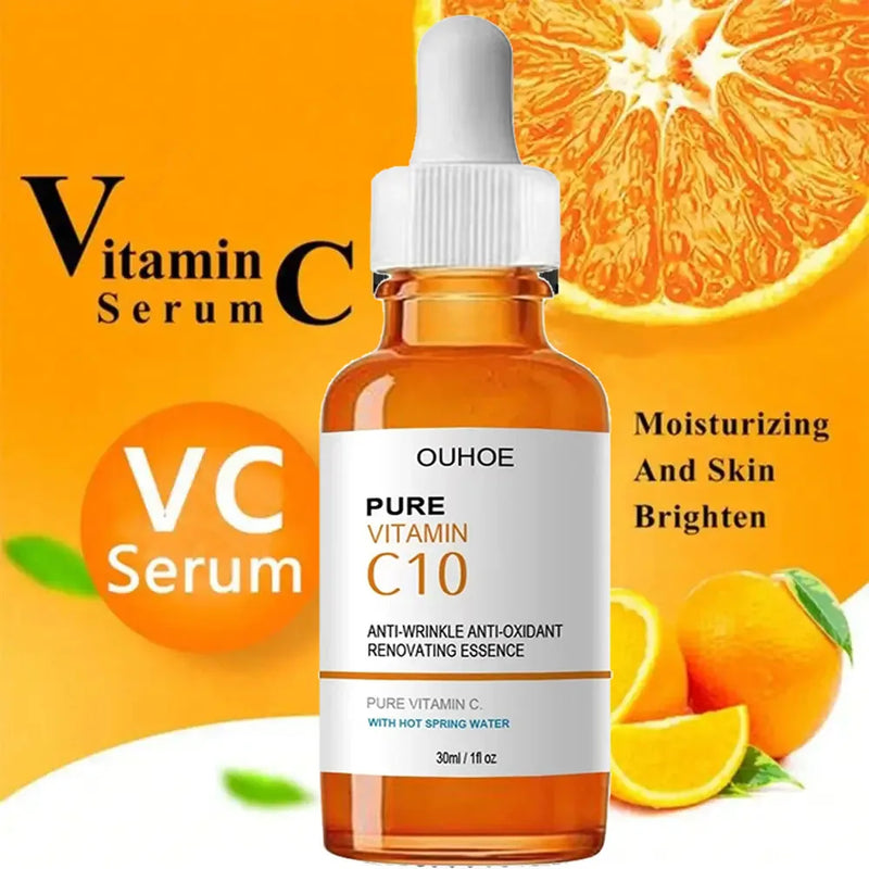 Vitamina C Removedor de Rugas Soro Facial Lifting Firmador Desbotamento Linhas Finas Anti-envelhecimento Essência Clareamento Iluminar Nutrir Cuidados com a Pele