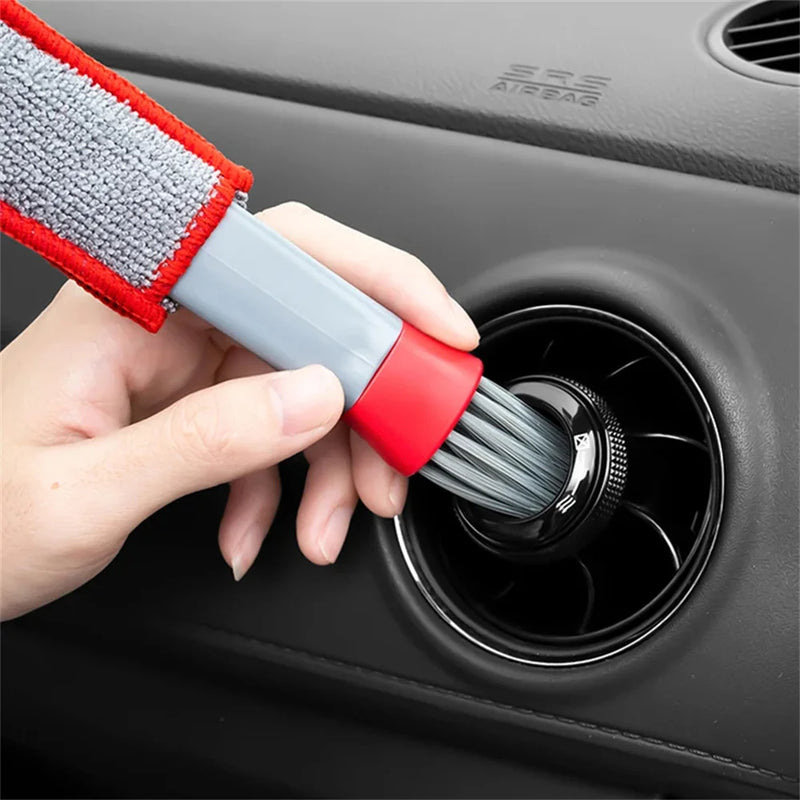 Ferramenta de limpeza de ventilação de ar condicionado de carro, escova de vácuo multiuso, acessórios para interiores de carros, escova de limpeza multiuso