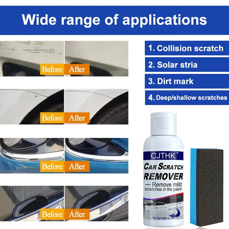 Removedor de arranhões de carro Ferramentas de cuidados com a pintura Removedor de redemoinho automático Arranhões Reparo Polimento Composto de moagem de carroceria automática Cera anti-riscos