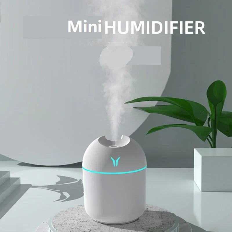 250ML USB Mini Umidificador de Ar Aroma Difusor de Óleo Essencial Para Casa Carro Ultrassônico Mudo Mist Maker Difusor com LED Lâmpada de cor